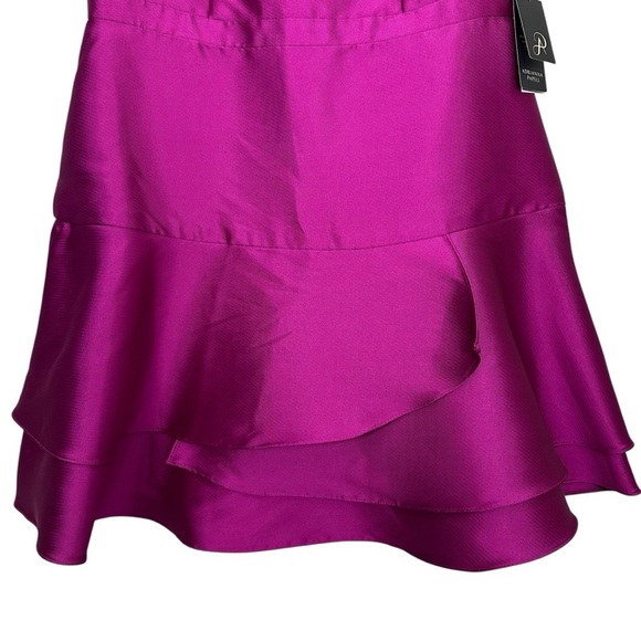 NWT Adrianna Papell Jacquard Party Dress in Cosmo Pink Size 12 - Picture 8 of 13